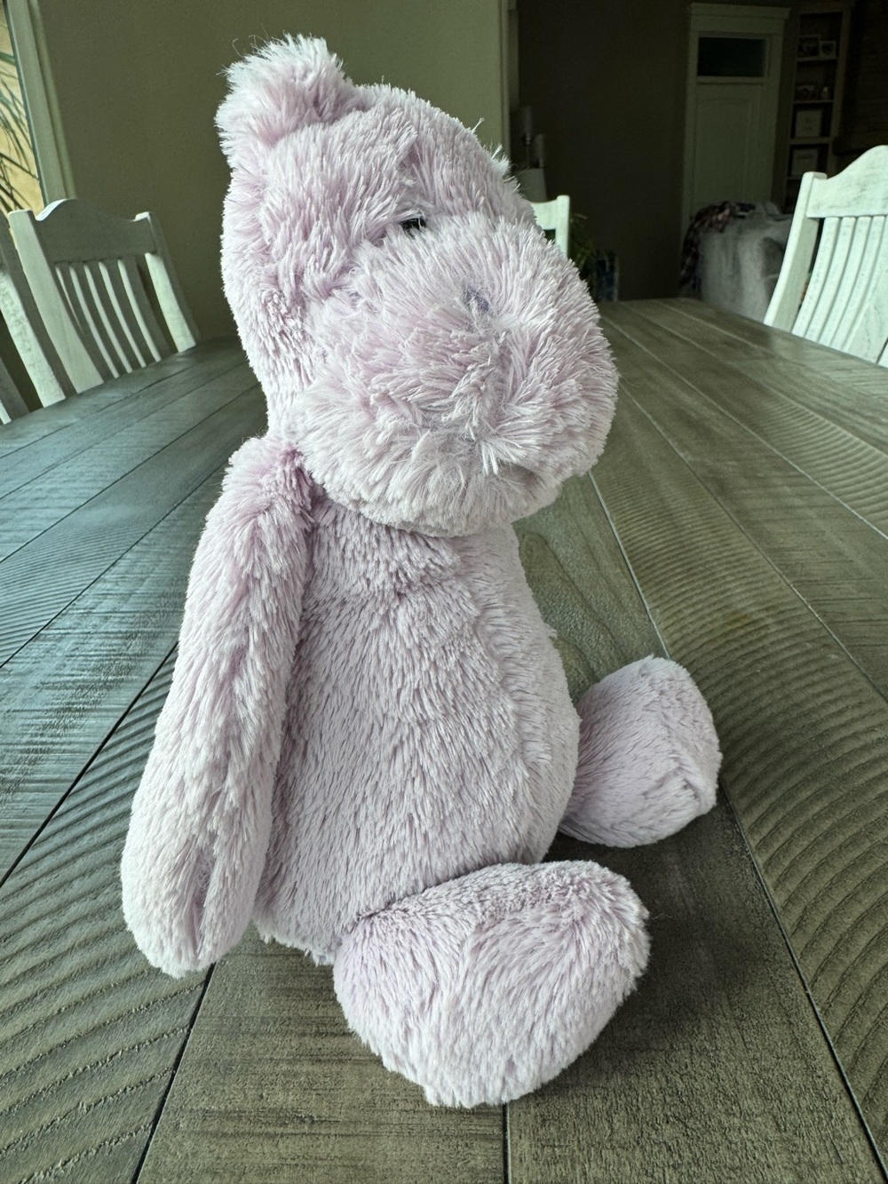 Jellycat Bashful Lilac Hippo 12” Plush Toy - Picture 4 of 12
